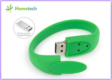 Πράσινο Drive μανδρών Drive 512MB λάμψης Usb βραχιολιών Wristband πυριτίου 1GB 2.0